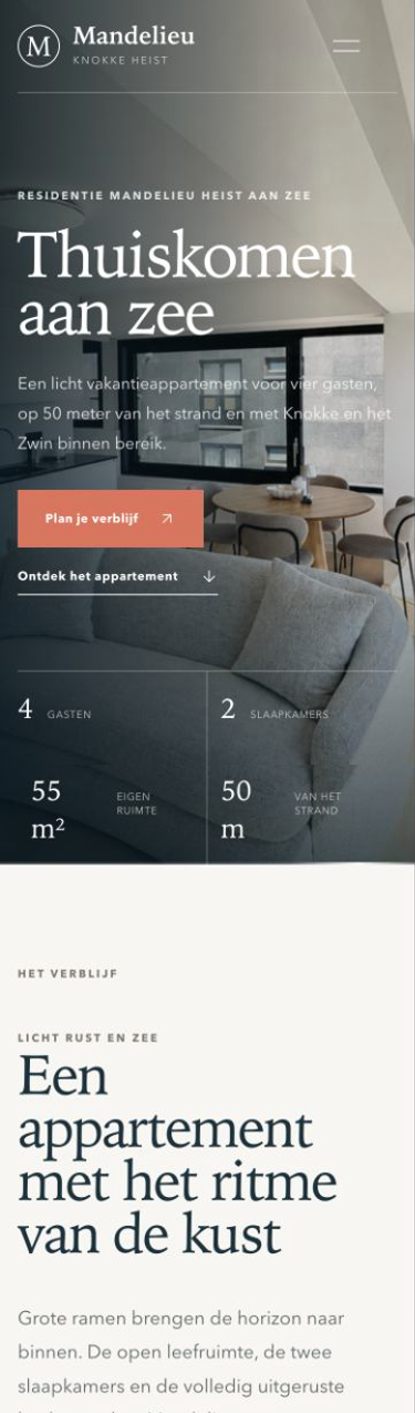 Mandelieu Knokke op mobile