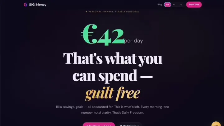 GiGi Money — Fintech platform